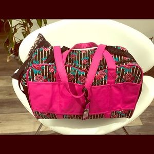 Betsy Johnson overnight travel bag rose